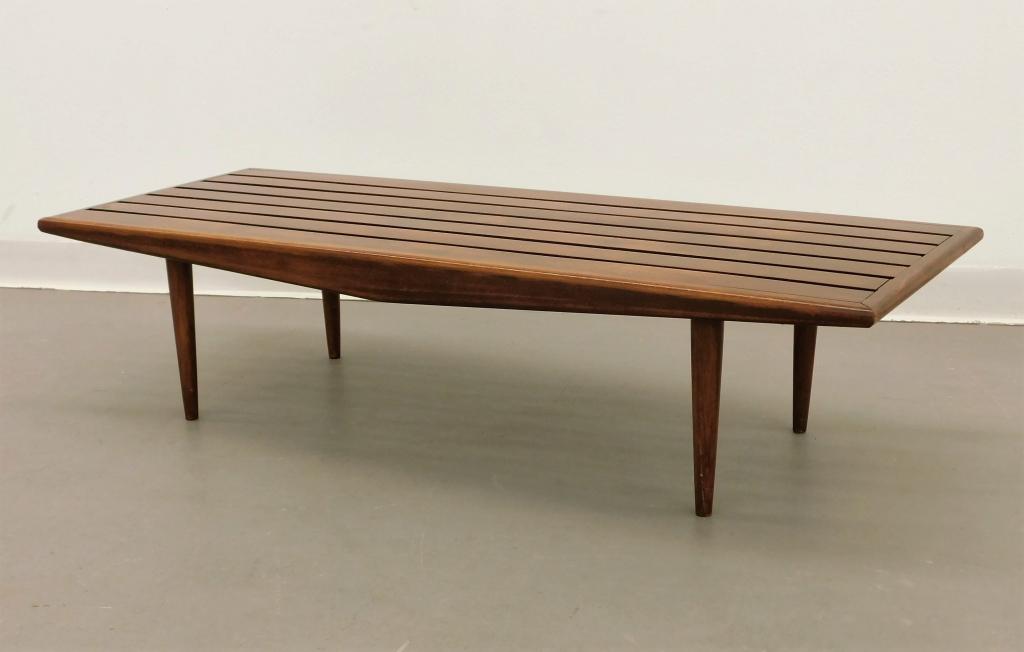 MCM Danish Teakwood Slat Coffee Table (1 of 7)