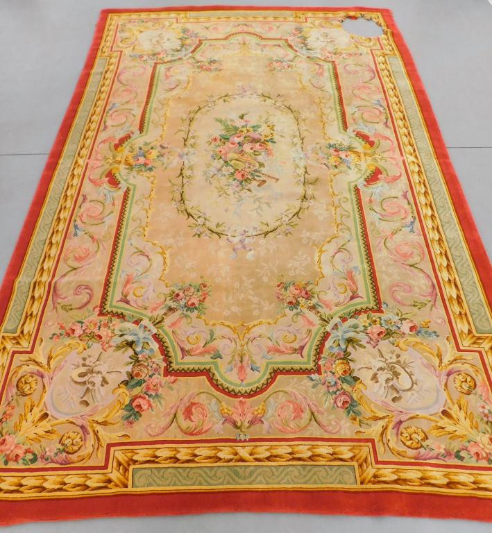 LG Semi Antique French Savonnerie Rug (1 of 9)