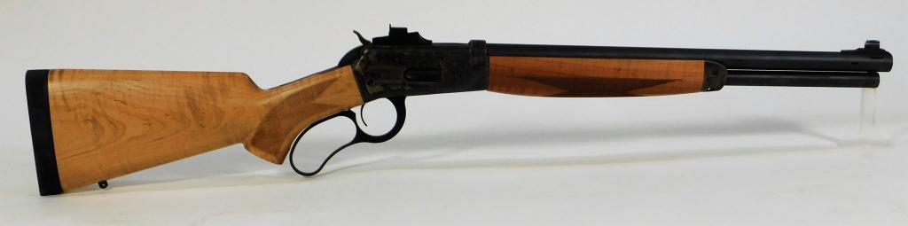 Big Horn Armory Model 89 Spike Driver Carbine: United States, .500 S&W magnum, serial number BHA1299, walnut stock with checkered wrist and forend, case hardened receiver and fittings, black matte finished barrel marked ".500 S%W MAG SpikeDriver,"