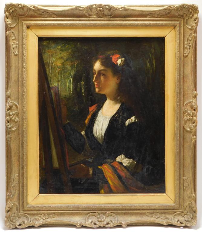 William Holyoake Portrait of a Woman Painting (1 of 9)