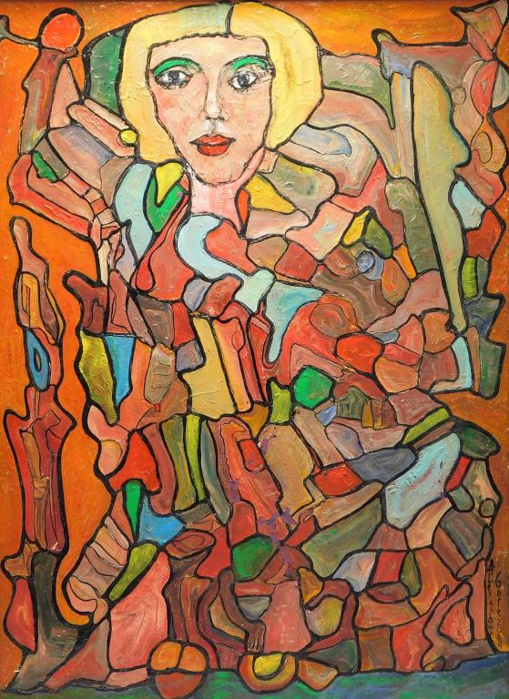 Alexander Gore Abstract Woman Portrait Painting (1 of 8)
