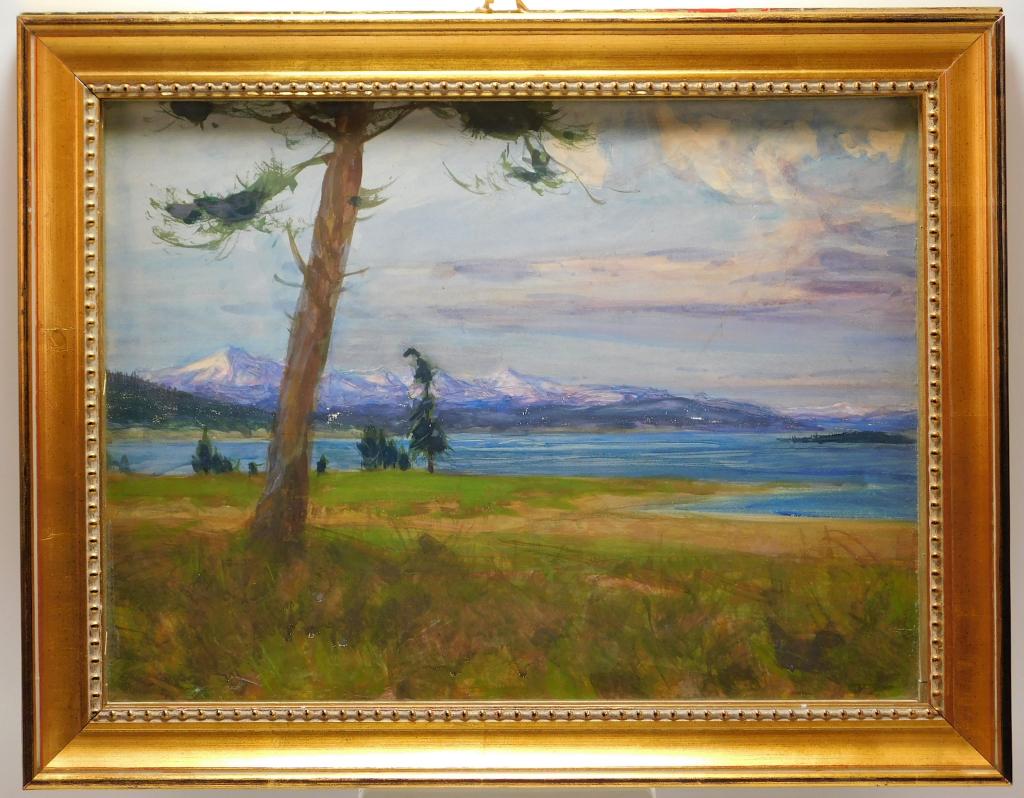 2PC Charles Hoffbauer Landscape WC Paintings (1 of 7)