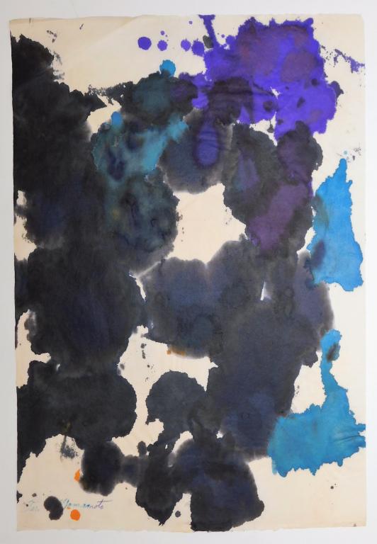 Taro Yamamoto Abstract Expressionist WC Painting (1 of 6)