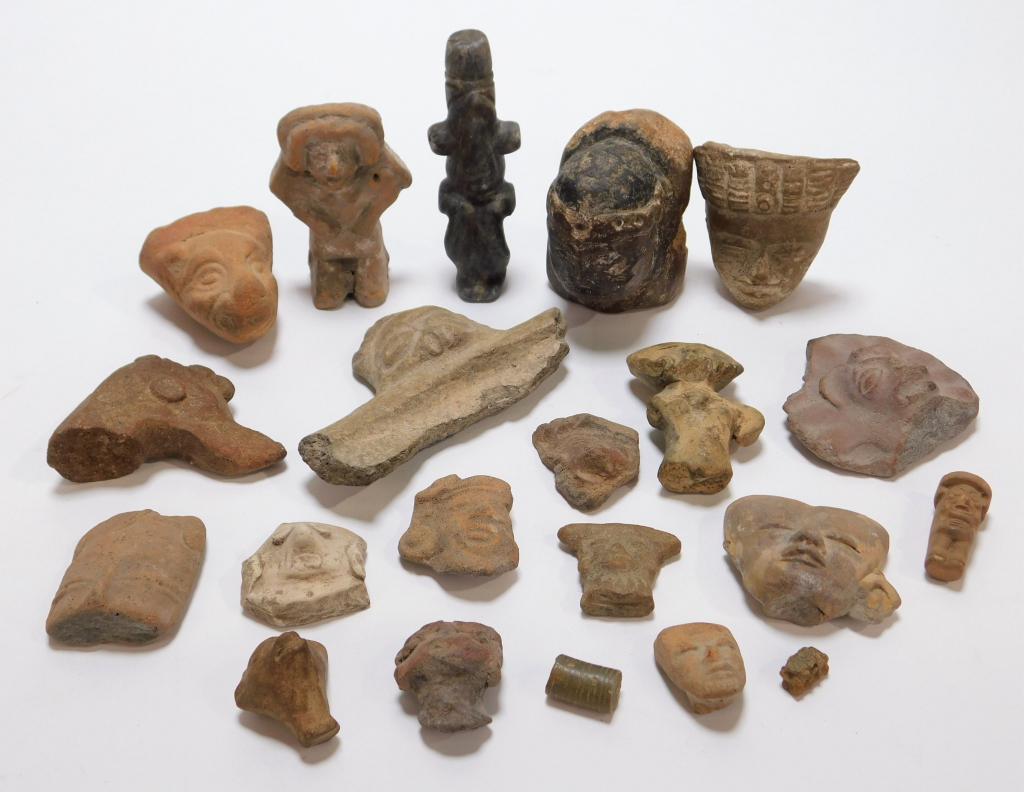 21PC Native & Central American Carved Artifacts (1 of 6)