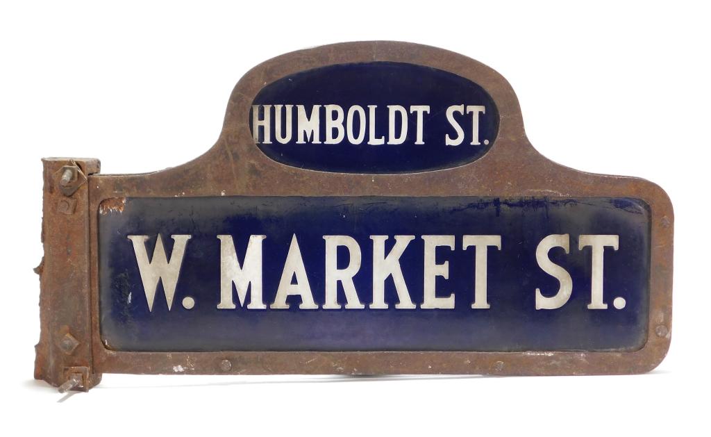 Double Sided Porcelain Street Sign (1 of 7)