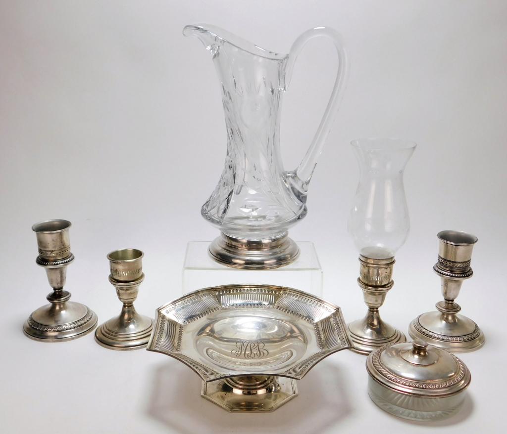 7PC Weighted Sterling Silver Table Articles (1 of 8)