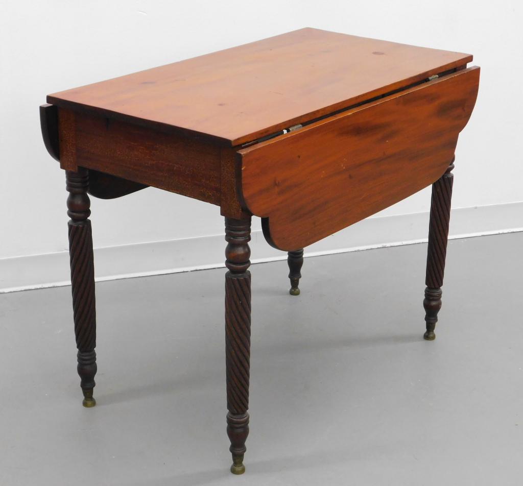 19C Cherry Wood Drop Leaf Table (1 of 10)