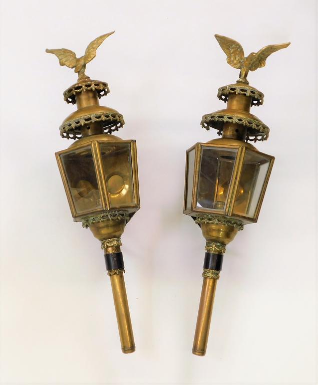 PR Bronze Eagle Carriage Lanterns (1 of 9)