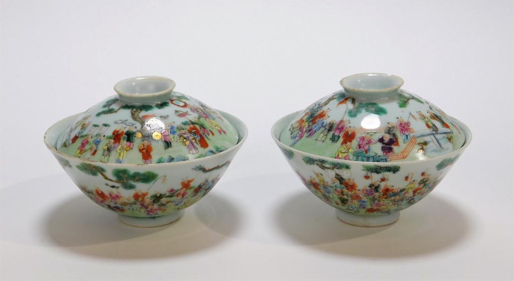 Chinese Qianlong Period Ceremonial Boys Day Cups (1 of 12)