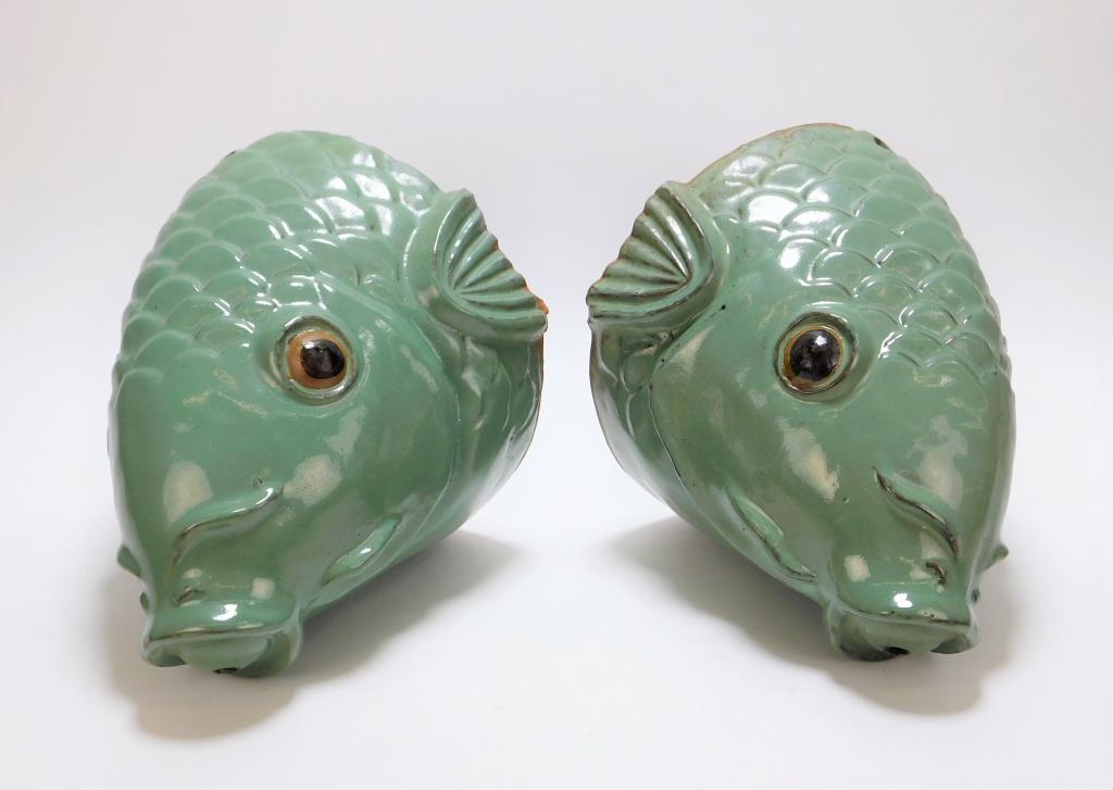 PR Chinese Pottery Fish Head Fountains (1 of 7)