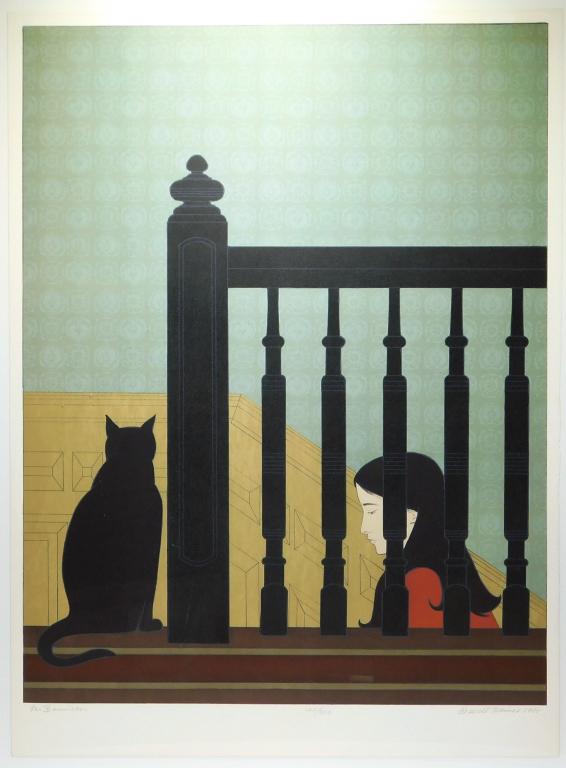 Will Barnett Modern Figure Interior Lithograph (1 of 9)