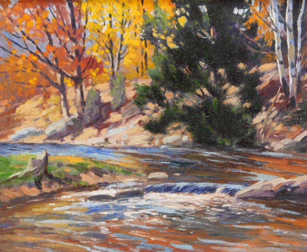 C. Gordon Harris Autumnal Landscape Painting (1 of 7)
