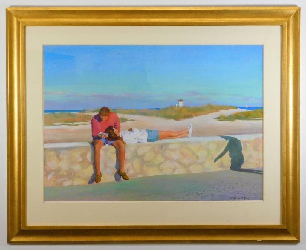 Nigel Van Wieck Impressionist Pastel Drawing (1 of 6)