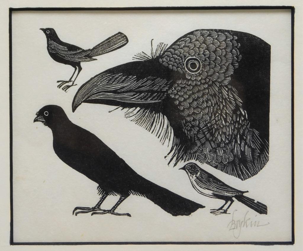 Leonard Baskin Modern Avian Etching (1 of 7)