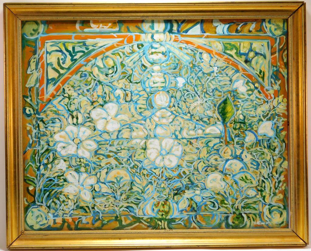 William Chewning Abstract Flowers Painting (1 of 9)