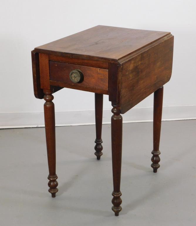 19C Sheraton Mahogany One Drawer Stand (1 of 12)