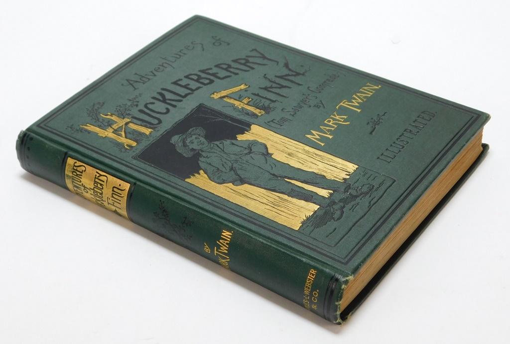 Mark Twain Huckleberry Finn 1885 1st Edition Book (1 of 12)