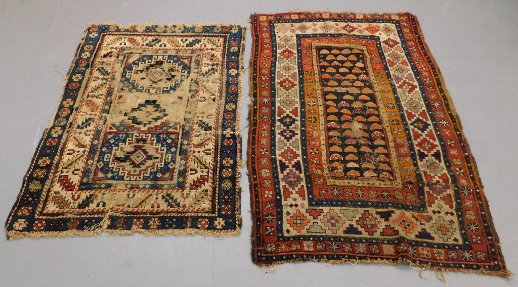 2PC Caucasian Geometric Rugs (1 of 9)