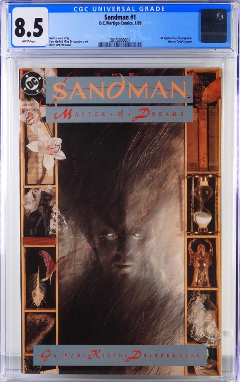 DC Vertigo Comics Sandman #1 CGC 8.5 (1 of 2)