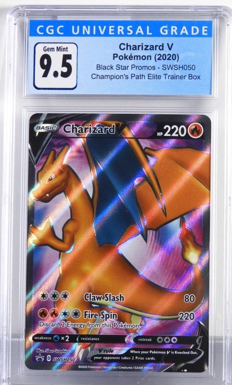 Pokemon Champion's Path Charizard V CGC 9.5 (1 of 2)