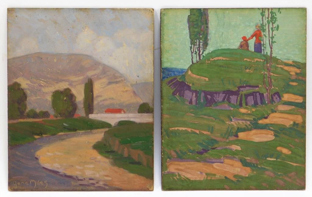 2PC Gene Miles Impressionist Paintings (1 of 6)