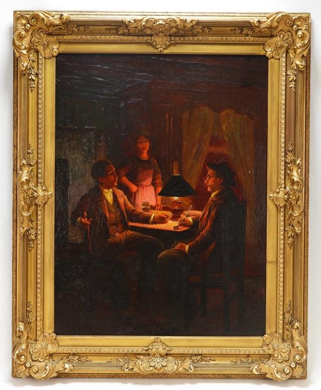 19C American Interior Genre Scene Painting (1 of 5)