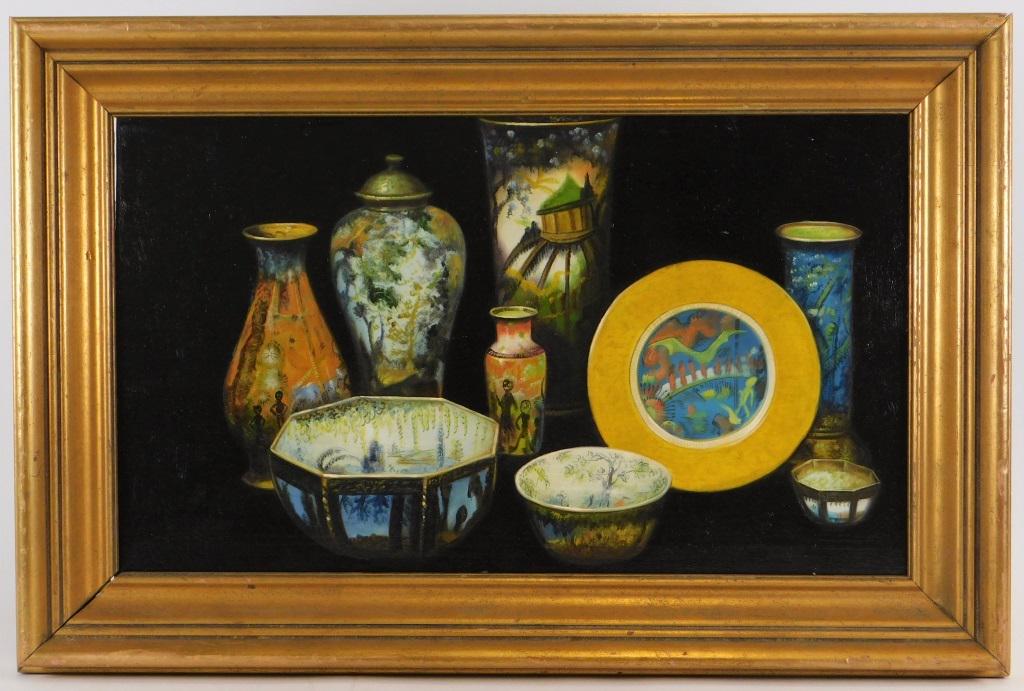 Wedgewood Fairyland Lustre Still Life Painting (1 of 8)
