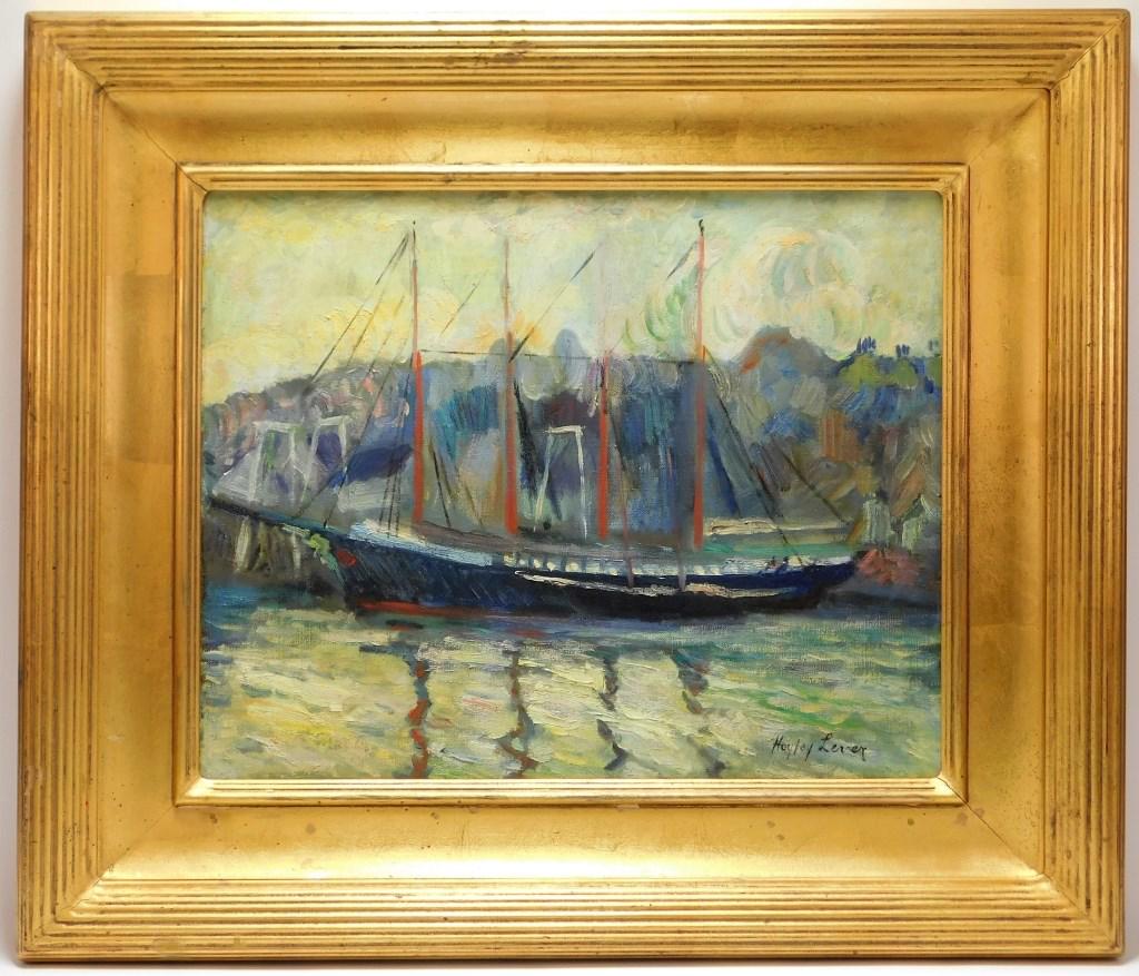 Aft. Richard Hayley Lever Maritime Dock Painting (1 of 6)