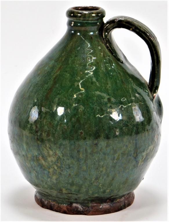 American Southern Redware Drip Glaze Jug (1 of 5)