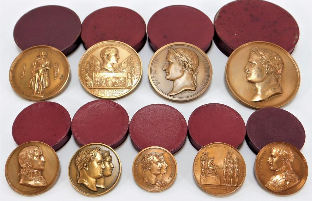 9PC Historical Bronze Medallions (1 of 9)