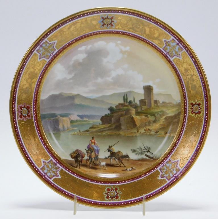 Royal Vienna Landscape Porcelain Plate (1 of 6)