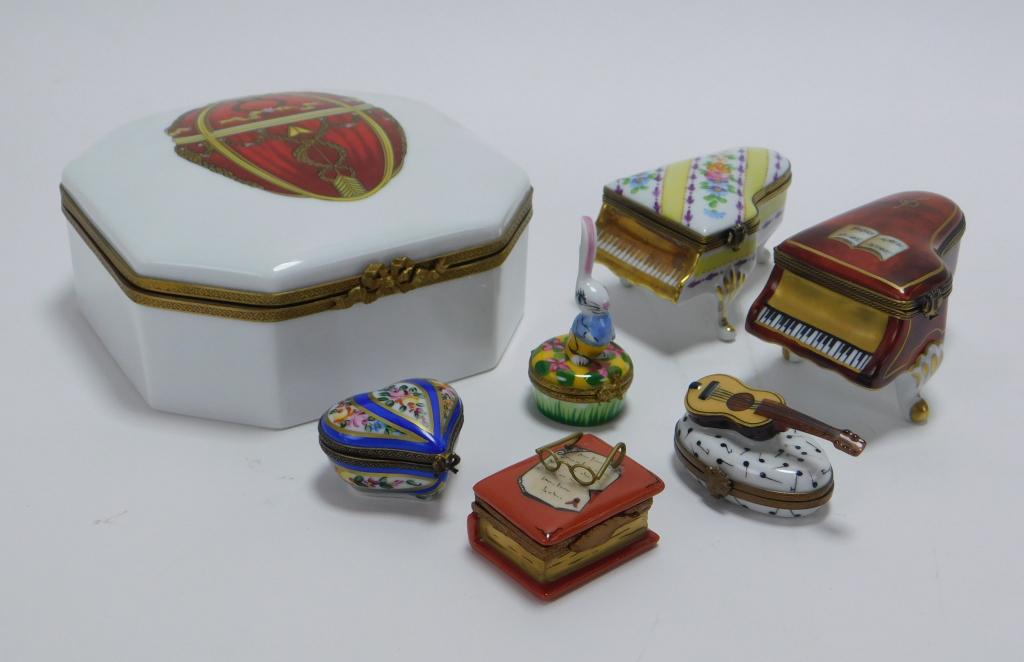 7PC French Limoges Porcelain Table Articles (1 of 7)