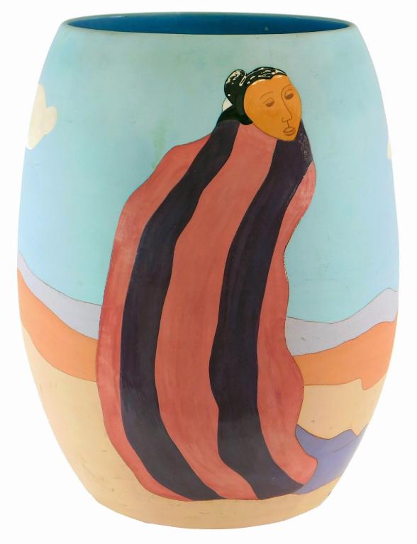LG R. C. Gorman Polychromatic Pottery Vase (1 of 7)
