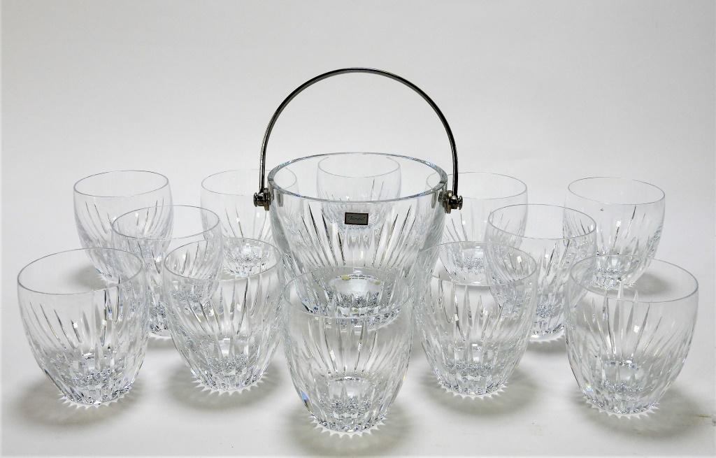 13PC Baccarat Massena Tumblers & Ice Bucket (1 of 4)