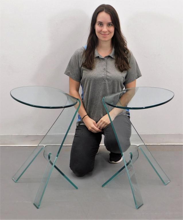 Fiam Italia Modern Glass Side Tables (1 of 7)