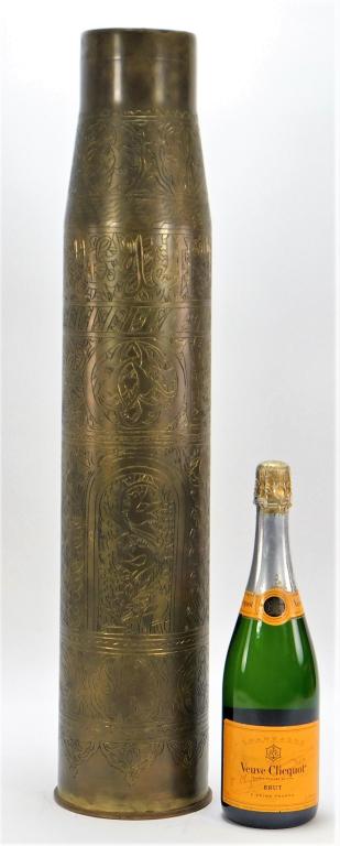 LG Artillery Shell Trench Art Etched Vase (1 of 7)