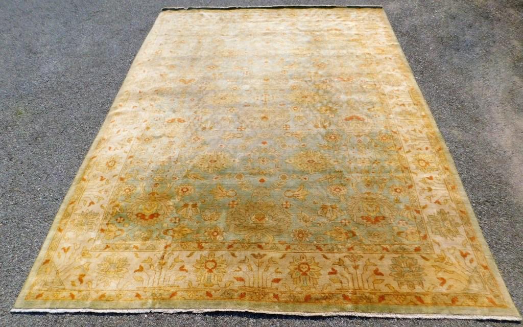 Turkish Hand Knotted Oushak Rug (1 of 4)