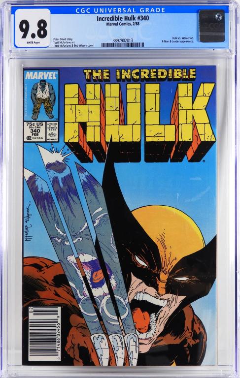 Marvel Comics Incredible Hulk #340 CGC 9.8 News. (1 of 2)