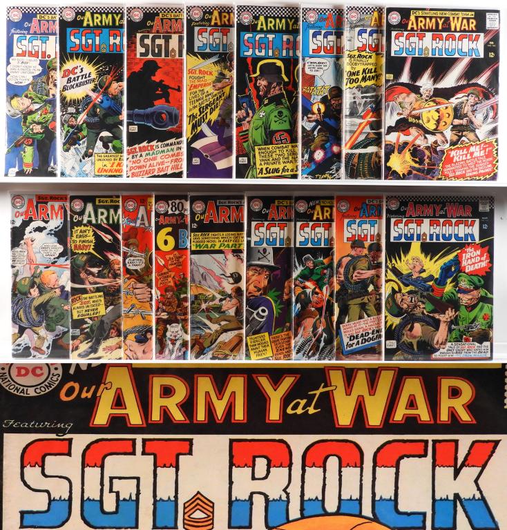 17PC DC Comics Our Army at War #151-#174 Group (1 of 3)
