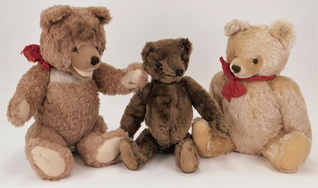 3PC Steiff & Mohair Teddy Bear Collection (1 of 8)