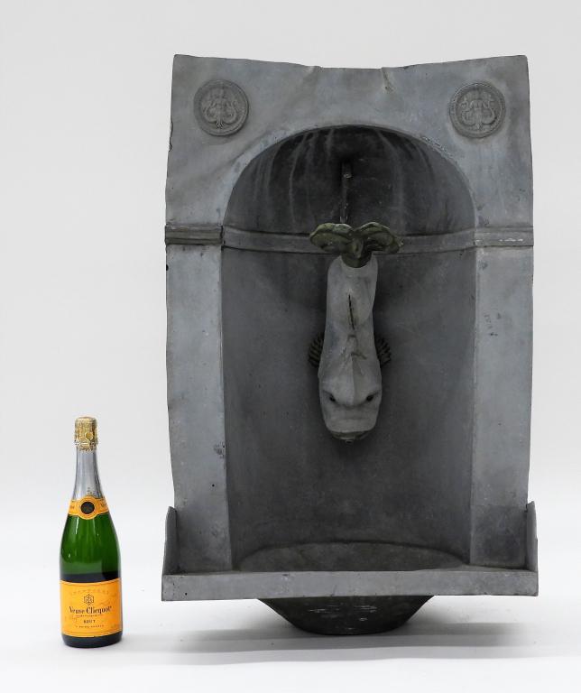 Large Italian Zinc Dolphin Lavabo (1 of 9)