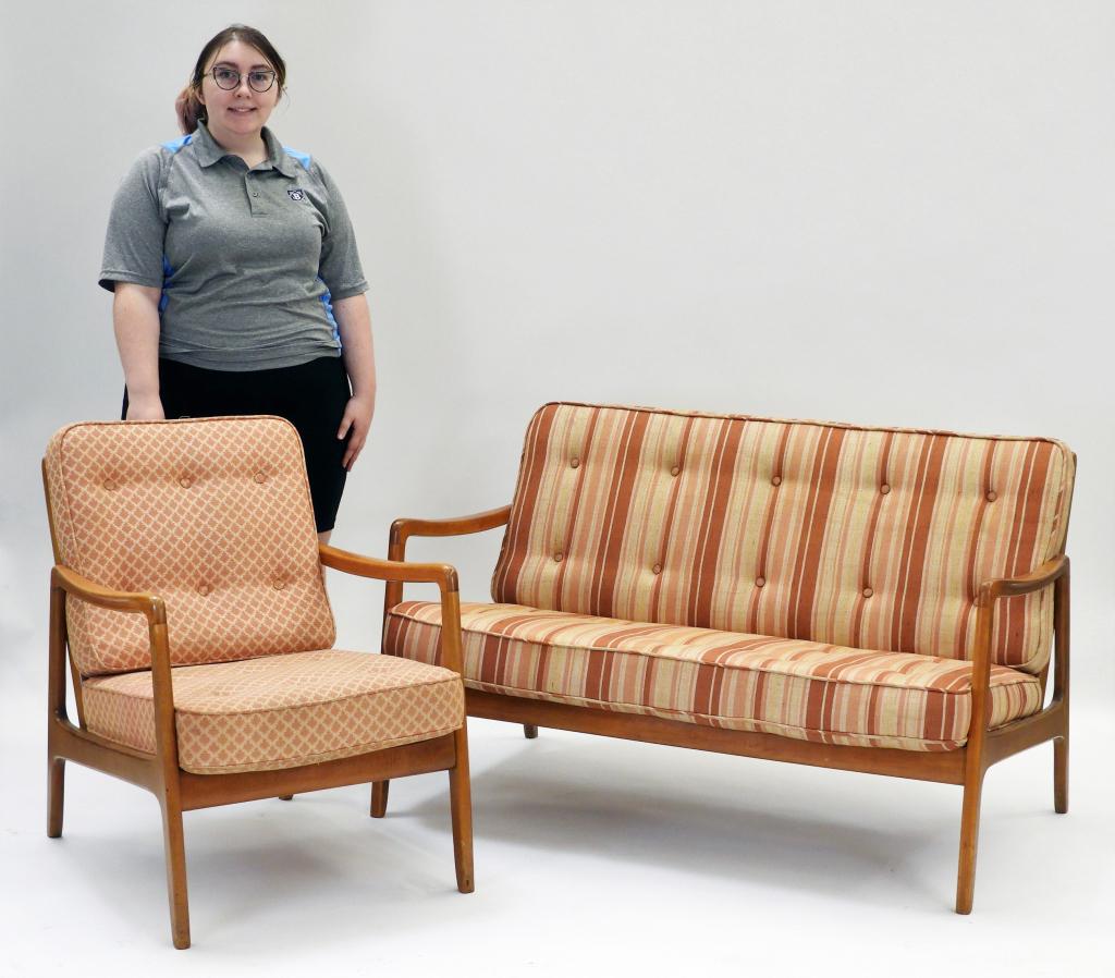 2PC Ole Wanscher MCM Sofa & Chair (1 of 9)