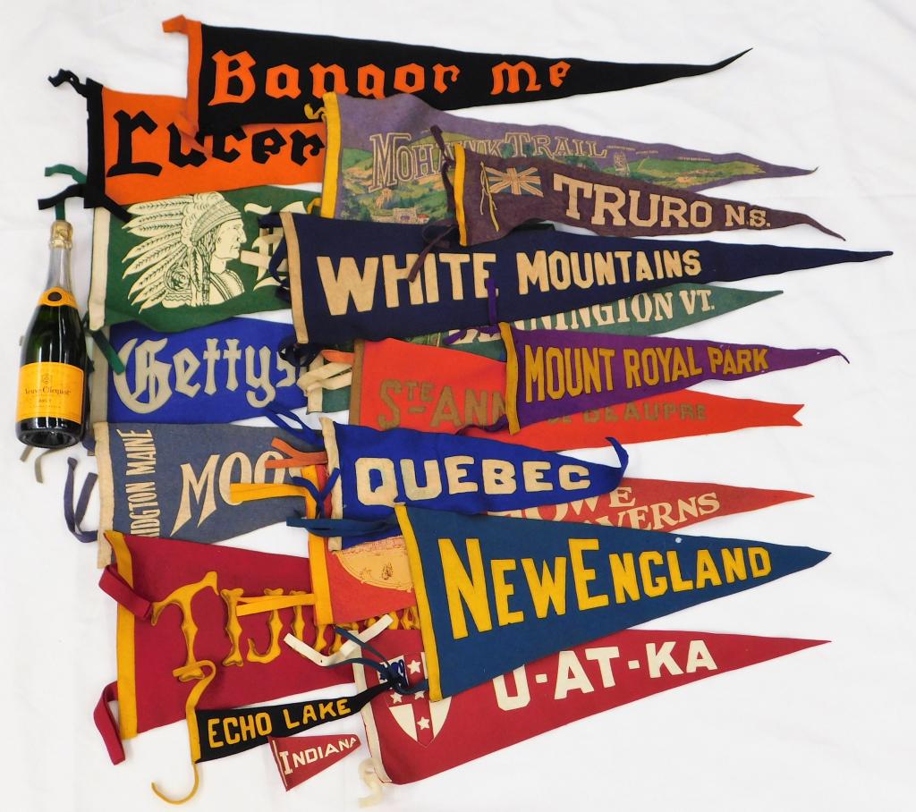 18PC World Traveler Souvenir Felt Pennants (1 of 6)