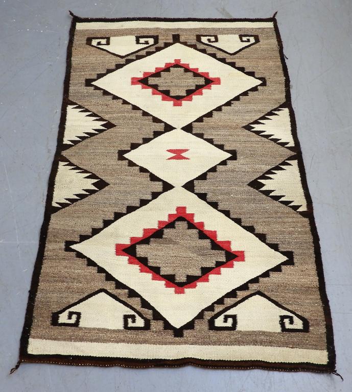 Navajo Native American Diamond Geometric Rug (1 of 9)