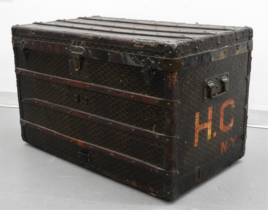 Malles Goyard French Steamer Trunk (1 of 12)