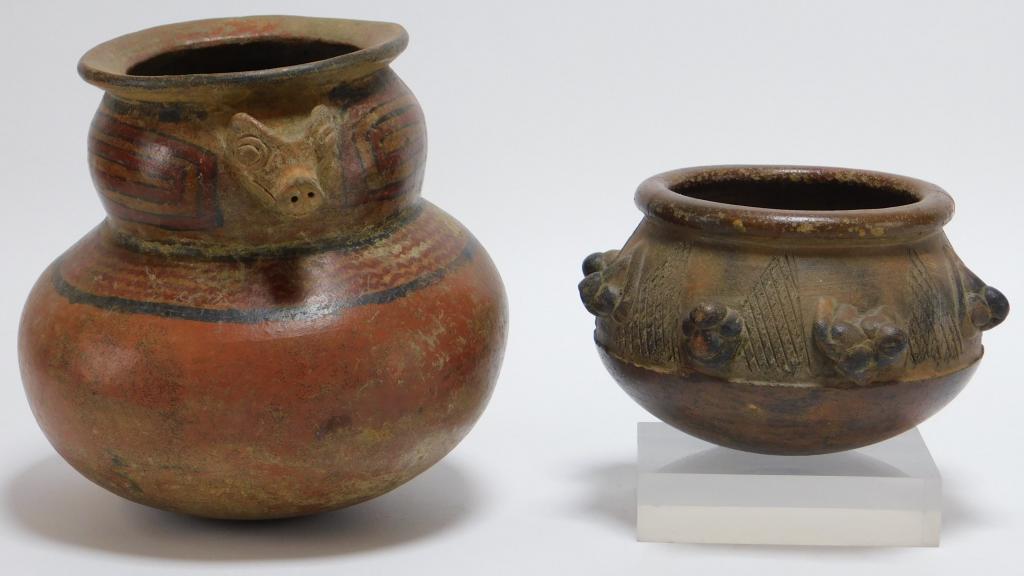 2PC Pre Columbian Pottery Vessels (1 of 7)