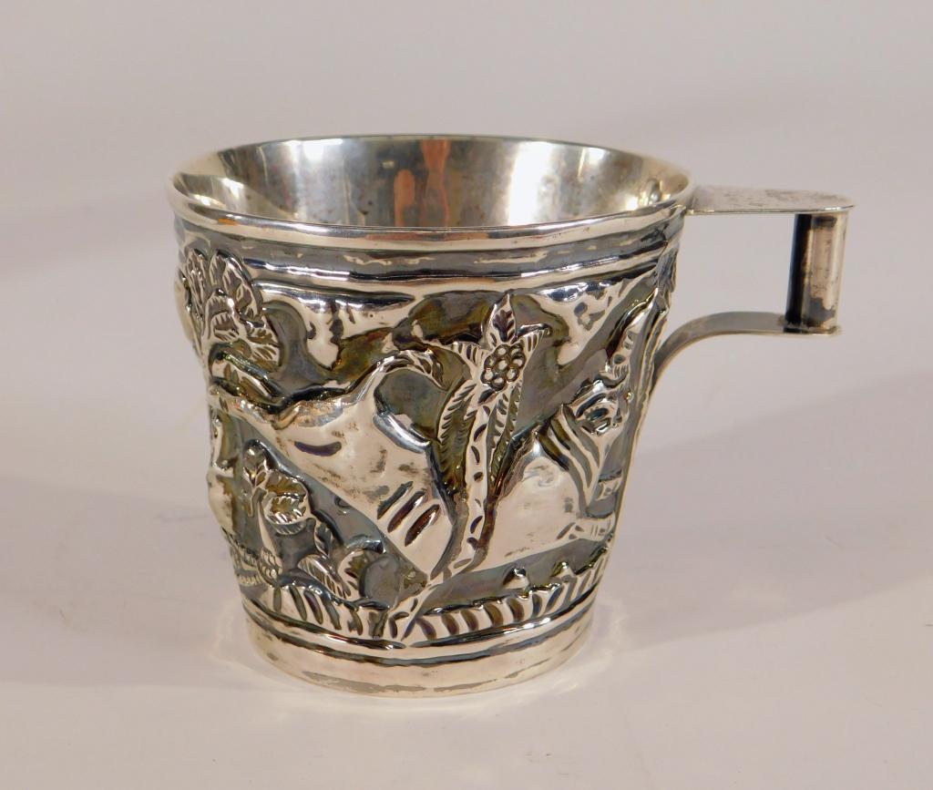 Continental Repousse Sterling Silver Cup (1 of 7)