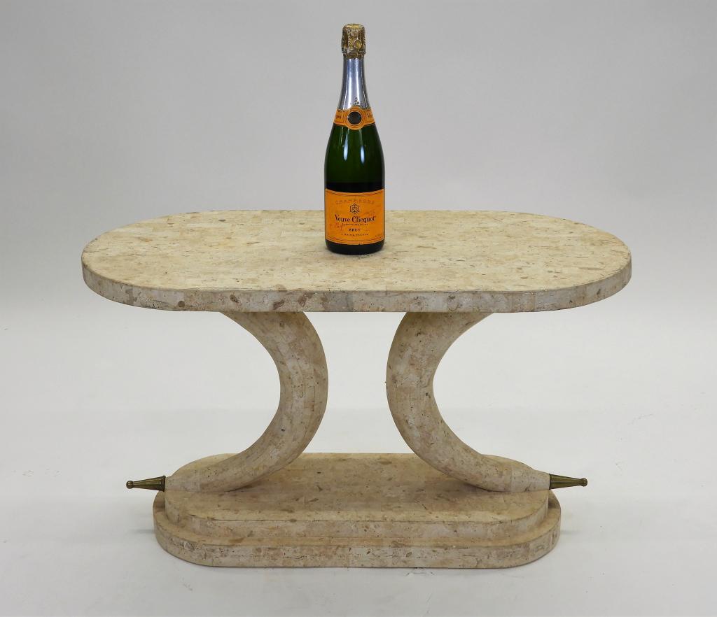 MCM Composite Horn Side Table (1 of 8)