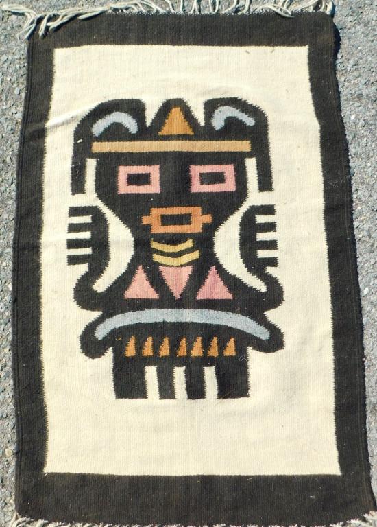 Native American Figural Flat Weave Rug (1 of 4)