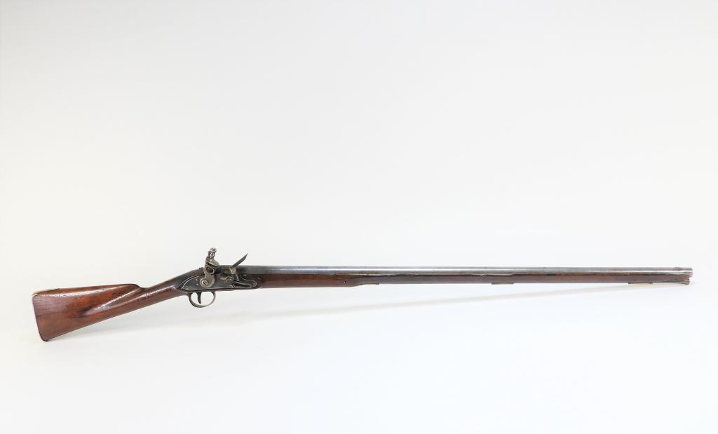 U.S. Model 1807 Flintlock "Indian" Carbine: United States C. 1809 .54 bore, walnut stock with a light cartouche on the left side, brass butt plate dated "1808," brass escutcheon, trigger guard, side plate, and ramrod pipes, lock dated "1807" on